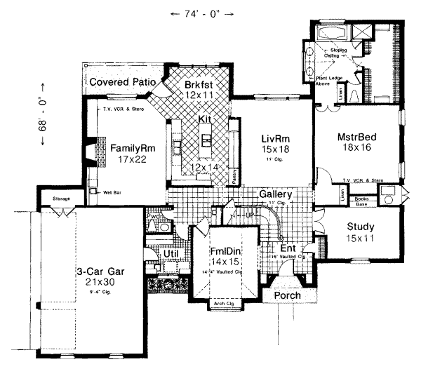 main floor house blueprint