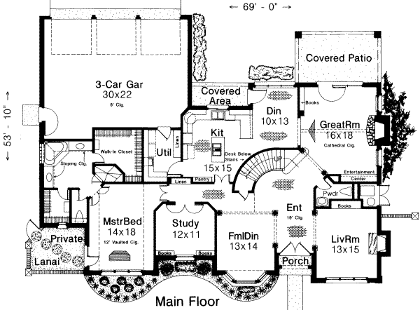 main floor house blueprint