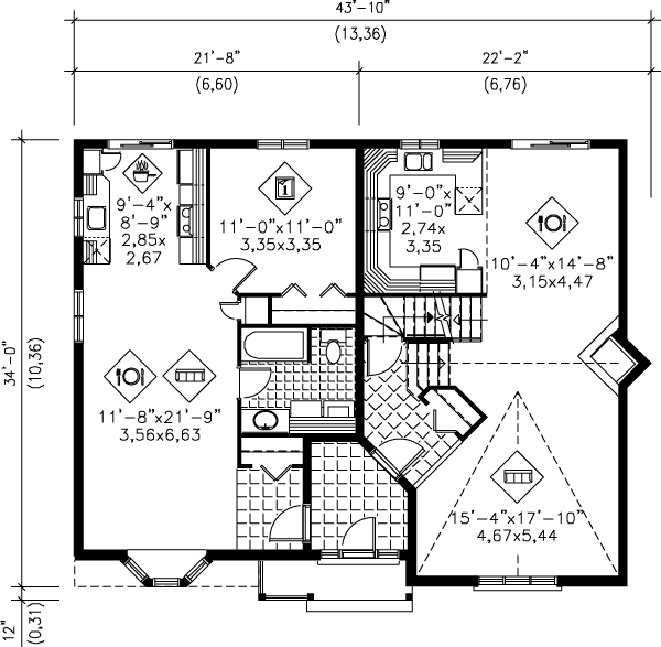 main floor house blueprint