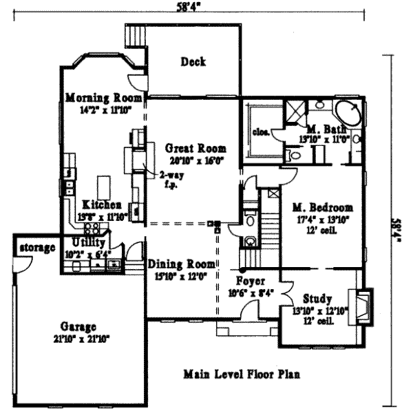 main floor house blueprint