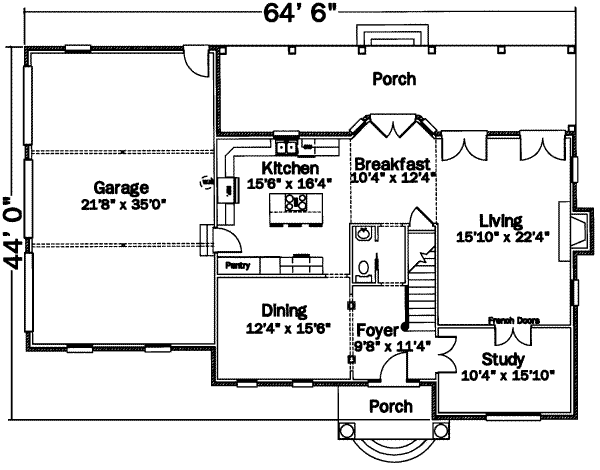 main floor house blueprint