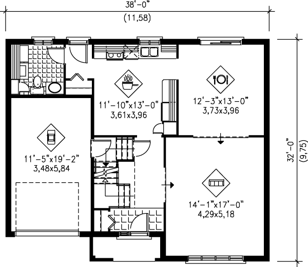 main floor house blueprint
