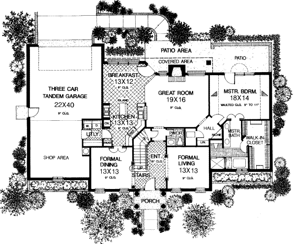 main floor house blueprint