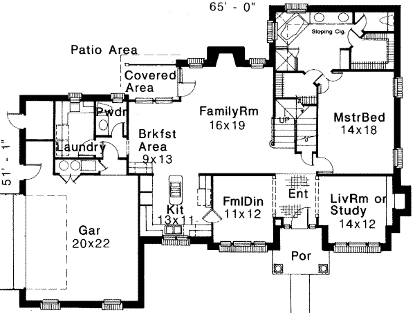main floor house blueprint