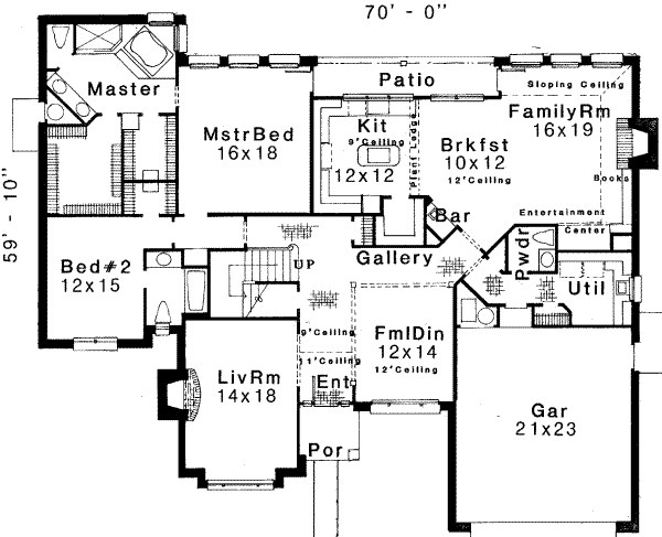 main floor house blueprint