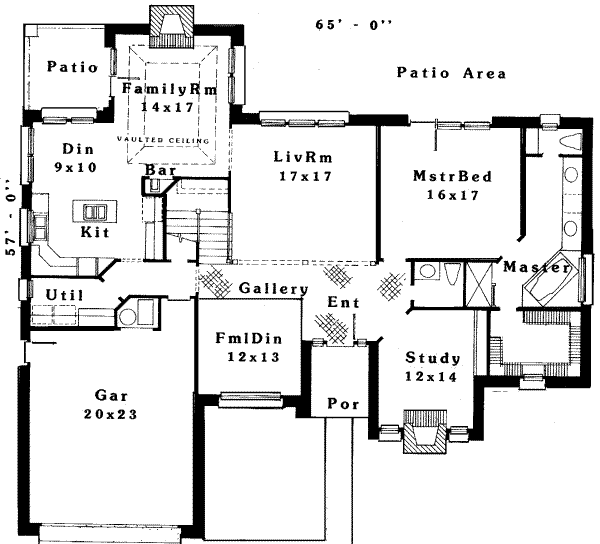 main floor house blueprint