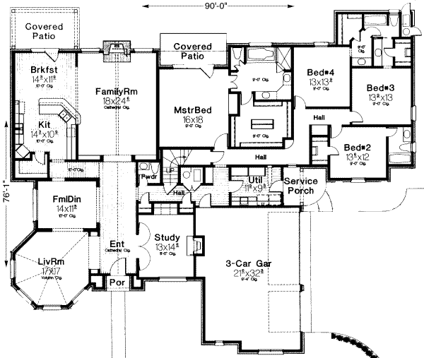 main floor house blueprint