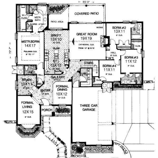 main floor house blueprint