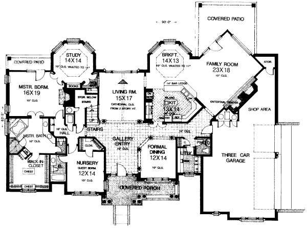 main floor house blueprint