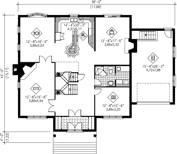 main floor house blueprint