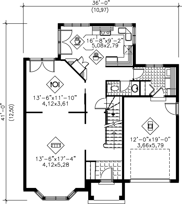 main floor house blueprint