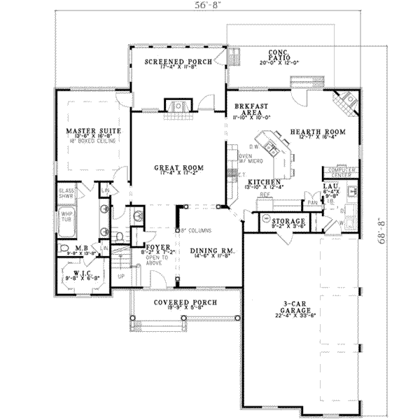 main floor house blueprint