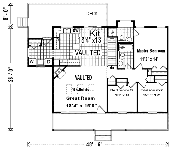 main floor house blueprint