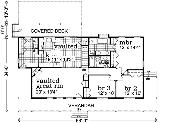main floor house blueprint