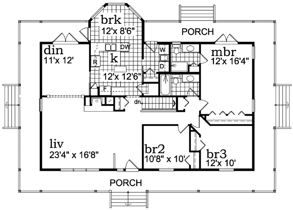 main floor house blueprint