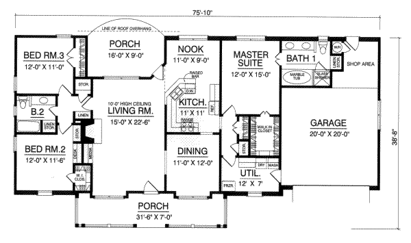 main floor house blueprint