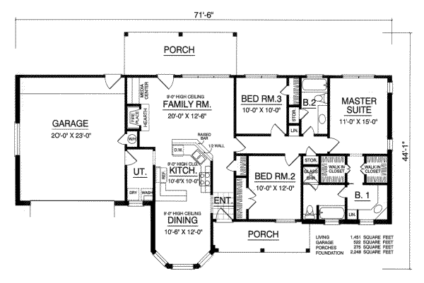 main floor house blueprint