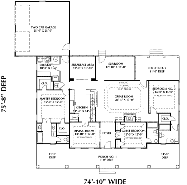 main floor house blueprint