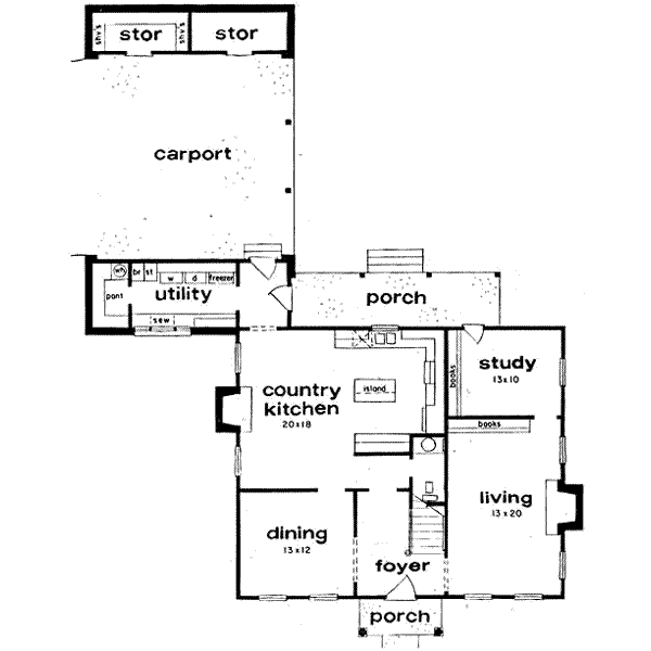 main floor house blueprint