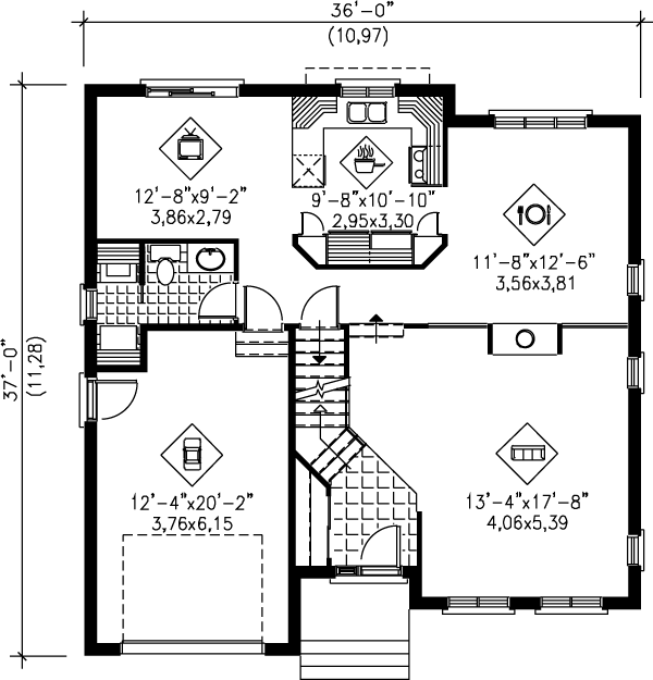 main floor house blueprint