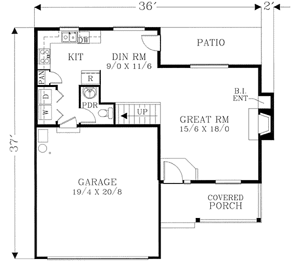 main floor house blueprint