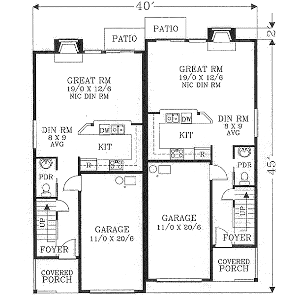 main floor house blueprint