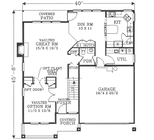 main floor house blueprint