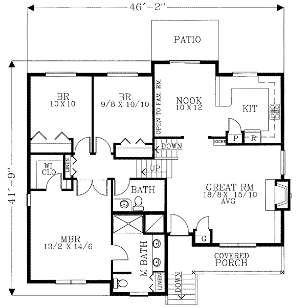 main floor house blueprint