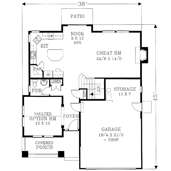 main floor house blueprint