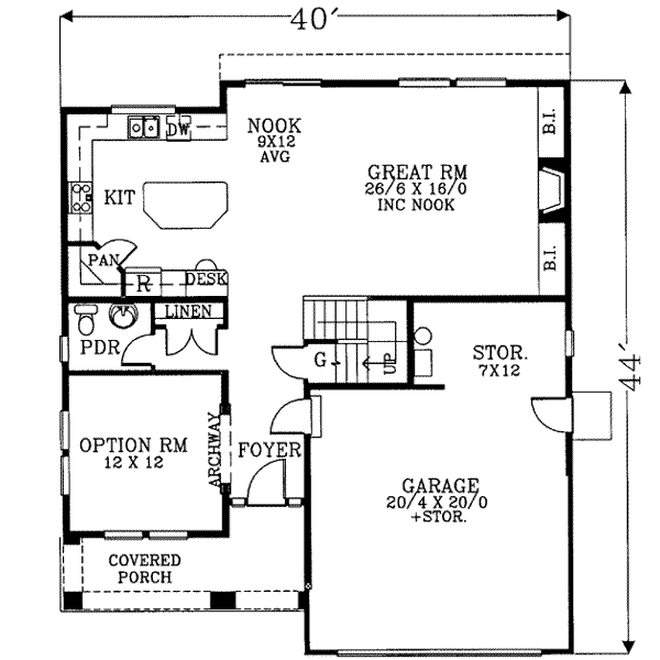 main floor house blueprint
