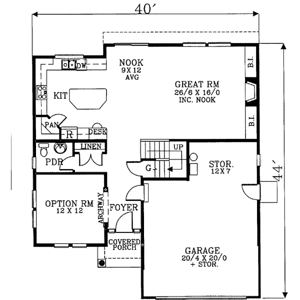 main floor house blueprint