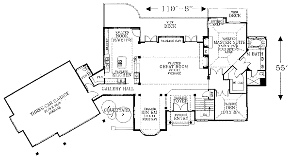 main floor house blueprint