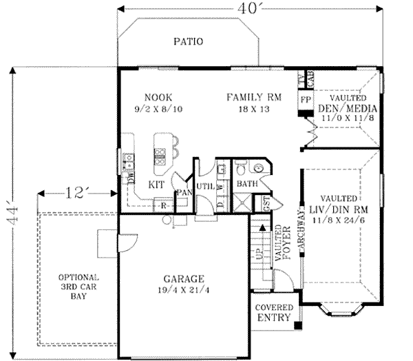 main floor house blueprint