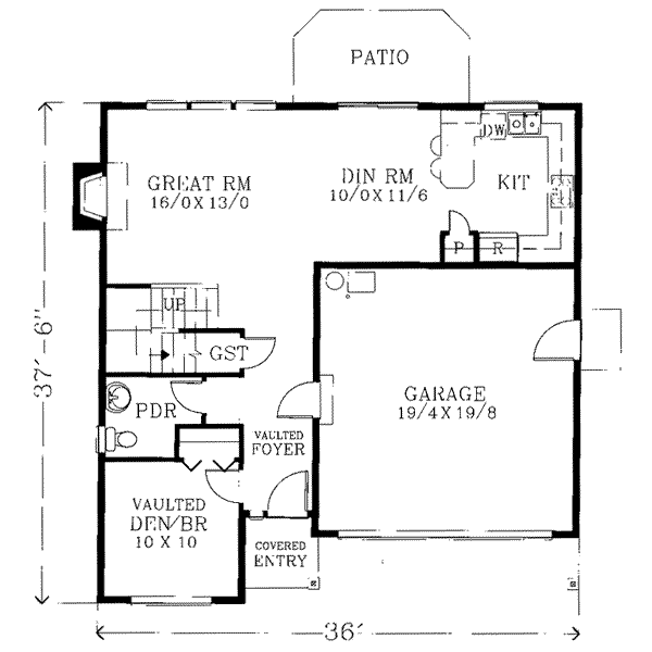 main floor house blueprint