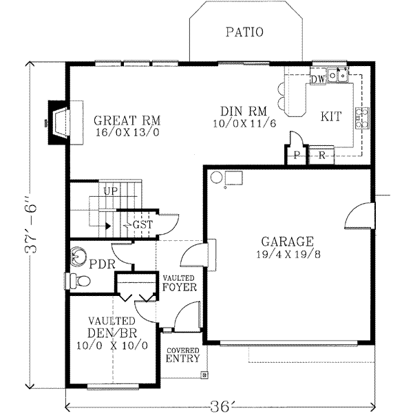 main floor house blueprint