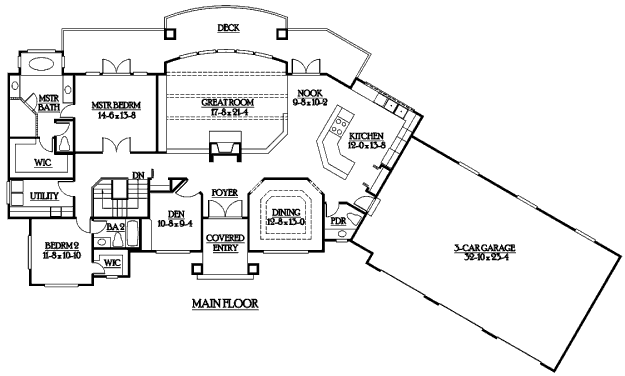 main floor house blueprint