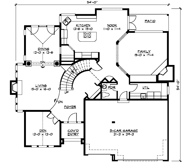main floor house blueprint