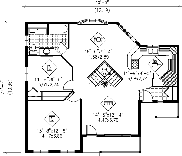 main floor house blueprint