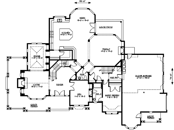 main floor house blueprint