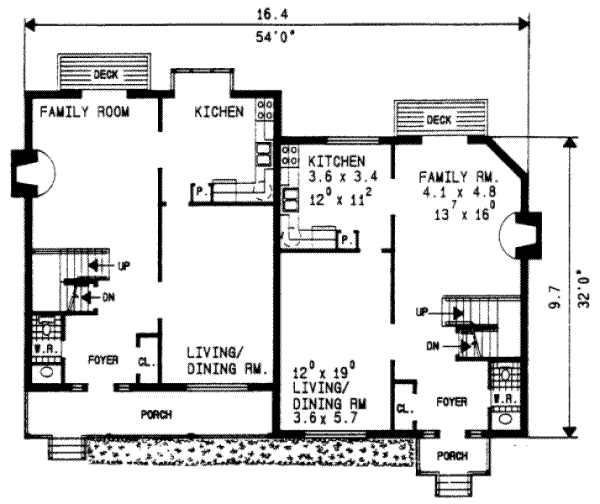 main floor house blueprint