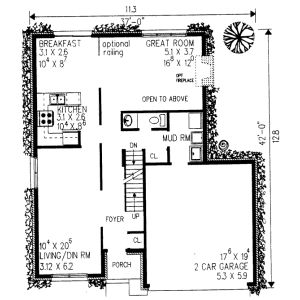main floor house blueprint