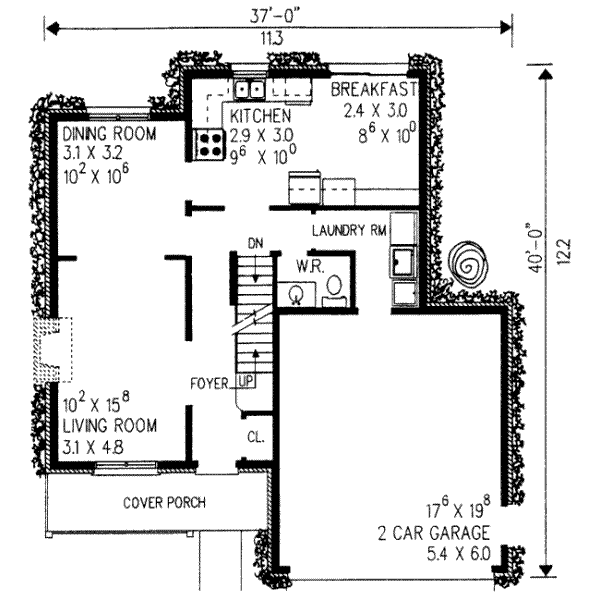 main floor house blueprint