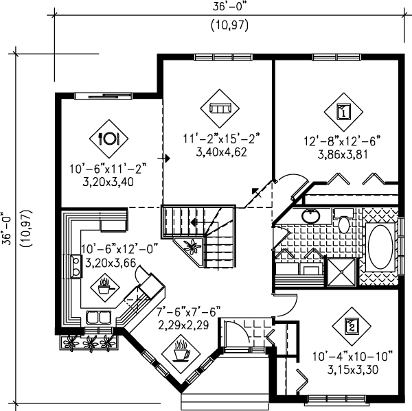main floor house blueprint