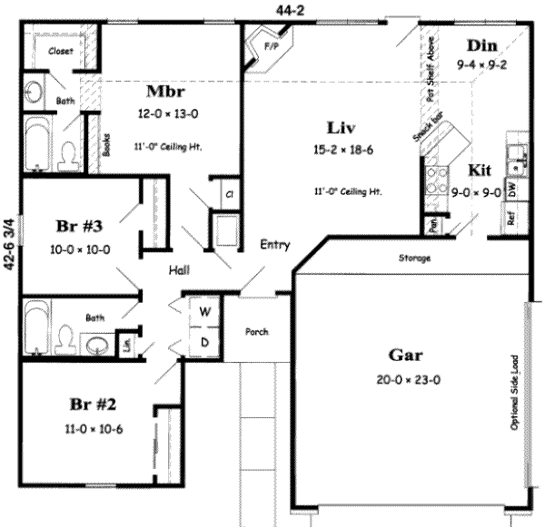 main floor house blueprint
