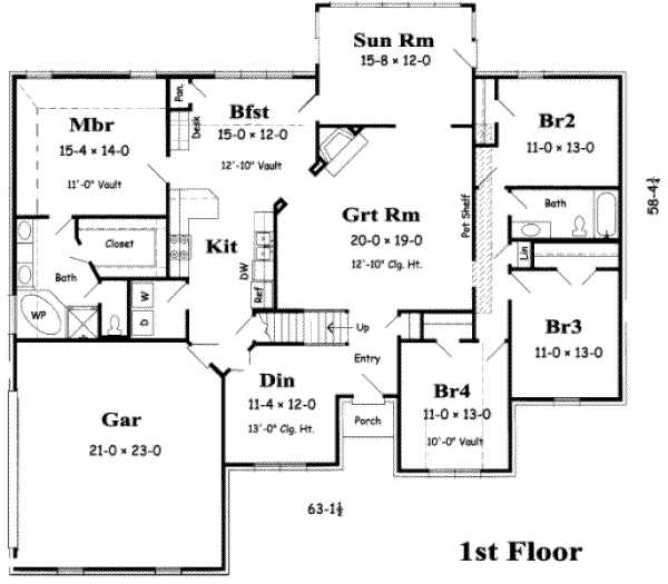 main floor house blueprint
