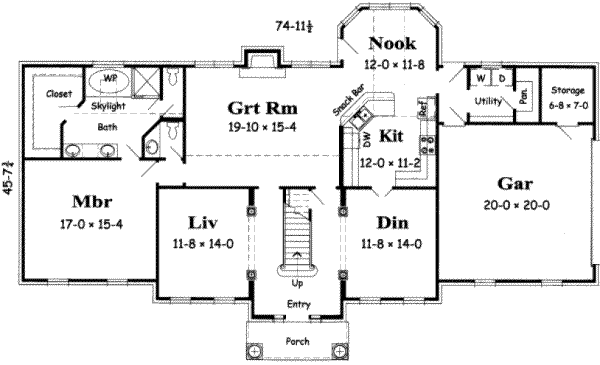main floor house blueprint