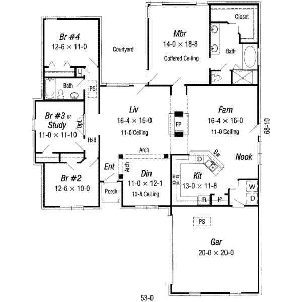 main floor house blueprint