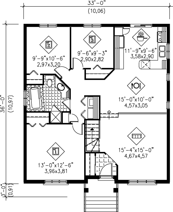 main floor house blueprint