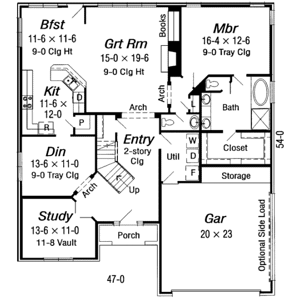 main floor house blueprint