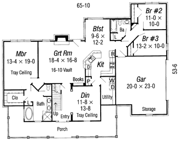 main floor house blueprint